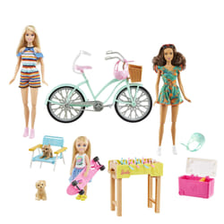 Barbie – Poupée, vélo et accessoires Vacances entre amies