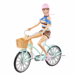 Barbie – Poupée, vélo et accessoires Vacances entre amies