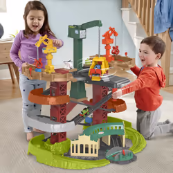 Thomas &amp; Friends Thomas et ses Amis – Super Tour : Trains et Grues, Chemin de fer et train, 3 an(s), AAA, Multicolore, Pl ...