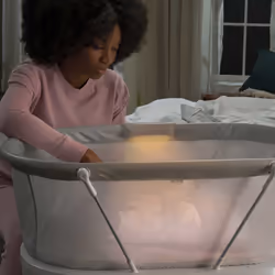 Fisher-Price GXL76 Lit pour bébé Berceau Tissu, Plastique, Métal Blanc