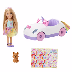 Barbie Chelsea - Poupée Avec Voiture, Poupée, Femelle, 3 an(s), Fille, 82,5 mm, 270 g