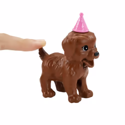 Barbie – Coffret Anniversaire des Chiots, Poupée mannequin, Femelle, 3 an(s), Fille, 298,4 mm, 430 g