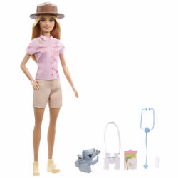 Barbie – Poupée Zoologiste, Poupée mannequin, Femelle, 3 an(s), Fille, 323,9 mm, Multicolore