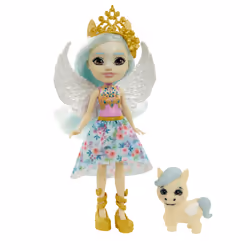 Royal Enchantimals Paolina Pégase Et Wingley, Poupée mannequin, Femelle, 4 an(s), Fille, 50 mm, 150 g