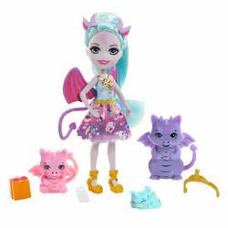 Royal Enchantimals Deanna Dragon & Dragons, Poupée mannequin, Femelle, 4 an(s), Garçon/Fille, 170 mm, Multicolore