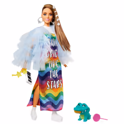 Barbie Extra BarbiePoupée, Poupée mannequin, Femelle, 3 an(s), Fille, Multicolore