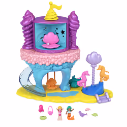 Polly Pocket Coffret Le Monde Féerique Des Sirènes, Action/Aventure, 4 an(s), Multicolore, Plastique