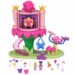 Polly Pocket Coffret Le Monde Féerique Des Princesses, Action/Aventure, 4 an(s), Multicolore, Plastique