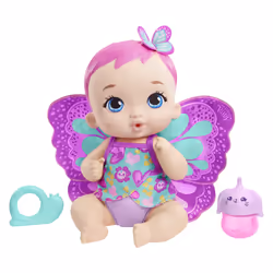 My Garden Baby – Poupée Bébé Papillon Rose Boit et Fait Pipi - Vue supplémentaire 6
