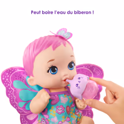 My Garden Baby – Poupée Bébé Papillon Rose Boit et Fait Pipi - Vue supplémentaire 8