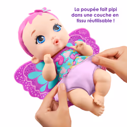 My Garden Baby – Poupée Bébé Papillon Rose Boit et Fait Pipi - Vue supplémentaire 9