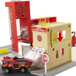 Matchbox Action Drivers Mbx Playset Caserne Pompiers