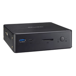 Shuttle Nano PC NC10U , Intel Celeron 4205U, 1x HDMI, 1x DP, 1x 2.5", 1x M.2, 1x LAN, 1x COM, WiFi, fonctionnement permanent 24/7, attaches VESA