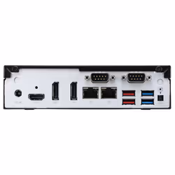 Shuttle Slim PC DH470C , S1200, 1x HDMI, 2x DP , 2x LAN, 2x COM, 8x USB, 1x 2.5", 2x M.2, fonctionnement permanent 24/7, attaches VESA