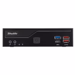 Shuttle Slim PC DH470C , S1200, 1x HDMI, 2x DP , 2x LAN, 2x COM, 8x USB, 1x 2.5", 2x M.2, fonctionnement permanent 24/7, attaches VESA - Vue supplémentaire 4