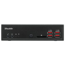 Shuttle XPC slim Barebone DH32U, Intel Pentium Gold 7505, 4x HDMI 2.0b 2x LAN, 2x COM, incl. VESA , fonctionnement permanent 24/7