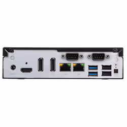 Shuttle Slim PC DH610, S1700, 1x HDMI, 2x DP, 1x 2.5", 2x M.2, 2x LAN (Intel 1G + 2.5G), 2x COM, fonctionnement permanent 24/7, attaches VESA