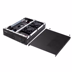 Shuttle Slim PC DH610, S1700, 1x HDMI, 2x DP, 1x 2.5", 2x M.2, 2x LAN (Intel 1G + 2.5G), 2x COM, fonctionnement permanent 24/7, attaches VESA - Vue supplémentaire 6