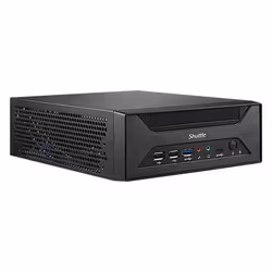 Shuttle XPC slim Barebone XH610 - S1700, Intel H610, 1xDP, 1xHDMI, 1x VGA, 2x COM (RS232), 2x LAN (2.5G and 1G), 1x slim 5.25", 2x 3.5", 2x M.2, fonctionnement permanent 24/7 - Vue supplémentaire 4