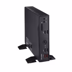 Shuttle XPC slim Barebone DS20U3V2, i3-10110U, 2x LAN (1xGbit, 1x 2.5Gbit), 1xCOM, 1xHDMI, 1xDP, fanless, fonctionnement permanent 24/7