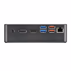 Shuttle XPC Nano PC NC40U, Intel Celeron 7305U, 1x HDMI, 1x DP,1xUSB-C/DP, 6x USB3.2, 1x 2.5" bay, 2x M.2, 1x LAN, RAID, fonctionnement permanent 24/7, attaches VESA - Vue supplémentaire 5