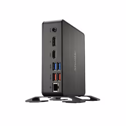 Shuttle XPC Nano PC NC40U, Intel Celeron 7305U, 1x HDMI, 1x DP,1xUSB-C/DP, 6x USB3.2, 1x 2.5" bay, 2x M.2, 1x LAN, RAID, fonctionnement permanent 24/7, attaches VESA - Vue supplémentaire 9