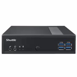 Shuttle XPC slim Barebone DL30N, Intel N100, 1x DDR5, 2x LAN (2x 2.5Gbit), 2xCOM,1xHDMI,1xDP, 1x VGA, fanless, fonctionnement permanent 24/7 - Vue supplémentaire 5