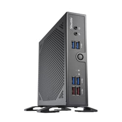 Shuttle XPC slim Barebone DS50U5, i5-1335U, 2x LAN (1x 2.5Gbit ,1x 1Gbit), 1xCOM,1xHDMI,1xDP, 1x VGA, fanless, fonctionnement permanent 24/7
