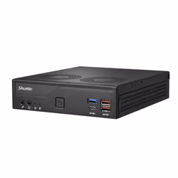 Shuttle Slim PC DH770 , S1700, 2x HDMI, 2x DP , 2x 2.5G LAN, 2x COM, 8x USB, 1x 2.5", 2x M.2, fonctionnement permanent 24/7, attaches VESA - Vue supplémentaire 4