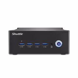 Shuttle Nano PC NT10H5, Intel Core Ultra 5 125H, Intel Arc graphics, 2xHDMI, 2xUSB 4.0 (DP), 2x2.5Gbit LAN, VESA, 24/7, PC de ...