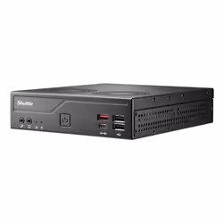 Shuttle Slim PC DH810, S1851, 1x HDMI (2.1), 1x DP, 1x USB-C (DP), 1x 2.5", 2x M.2, 2x LAN (Intel 1G + 2.5G), 2x COM, fonctionnement permanent 24/7, attaches VESA - Vue supplémentaire 2