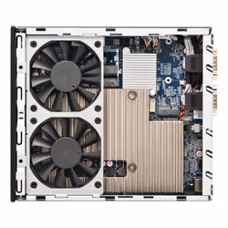 Shuttle Slim PC DH810, S1851, 1x HDMI (2.1), 1x DP, 1x USB-C (DP), 1x 2.5", 2x M.2, 2x LAN (Intel 1G + 2.5G), 2x COM, fonctionnement permanent 24/7, attaches VESA - Vue supplémentaire 5