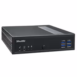 Shuttle XPC slim Barebone DL40N, Intel N150, 1x DDR5, 2x LAN (2x 2.5Gbit), 2xCOM,1xHDMI,1xDP, 1x VGA, fanless, fonctionnement permanent 24/7 - Vue supplémentaire 2