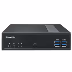 Shuttle XPC slim Barebone DL40N, Intel N150, 1x DDR5, 2x LAN (2x 2.5Gbit), 2xCOM,1xHDMI,1xDP, 1x VGA, fanless, fonctionnement permanent 24/7 - Vue supplémentaire 5
