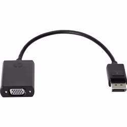 HP Adaptateur DisplayPort à VGA, 0,2 m, DisplayPort, VGA (D-Sub), Mâle, Femelle, Cuivre