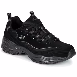 Chaussures de sport - Skechers - DLites 52675-BBK - Homme - Cuir - Noir - Lacets