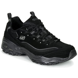Chaussures de sport - Skechers - DLites 52675-BBK - Homme - Cuir - Noir - Lacets