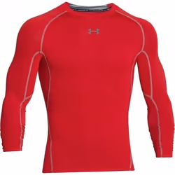 Maillot de compression - Under Armour - Heatgear - Manches longues - Rouge - Respirant