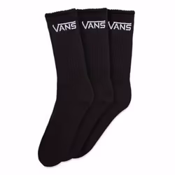 Vans Classic Kick, Chaussettes classiques, Noir, Adulte, Mâle, Style de vie, 3 paire(s)