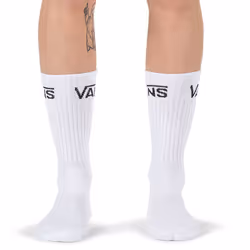 Vans XSEWHT Unisexe Chaussettes classiques Blanc