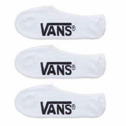 Vans Classic Super No Show Unisexe Chausettes invisibles Blanc 3 paire(s)