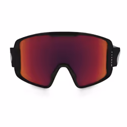 Oakley Line Miner lunette de sports d'hiver Noir Unisexe Rouge Verres sphériques