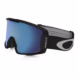 Oakley Line Miner PRIZM lunette de sports d'hiver Noir Hommes Bleu clair Verres (plats) cylindriques