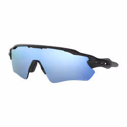 Oakley Radar EV Path, Adulte, Mâle, Demi-contour, Noir, Verres polarisés, Bleu