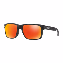 Oakley Holbrook Black Camo, Adulte, Mâle, Rectangulaire, Cerclé, Noir, Gris, Noir, Gris