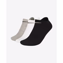 Nike SX7678-901, Chaussettes d’athlétisme, Noir, Gris, Blanc, Adulte, Mâle, Coton, Elastane, Polyester