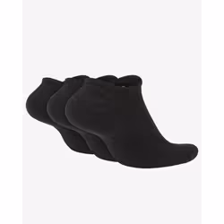 Chaussettes de training invisibles Nike Everyday Cushioned (3 paires) - Noir