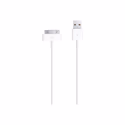 Apple Câble 30 broches vers USB, Blanc, USB A, Apple 30-pin, Mâle, Mâle, USB 2.0