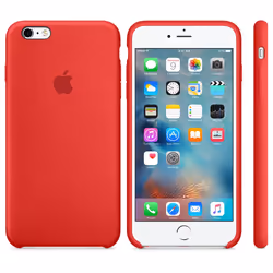 Apple Coque en silicone iPhone 6s Plus - Rouge