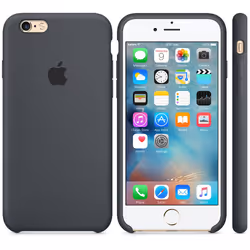 Apple Coque en silicone iPhone 6s - Gris anthracite